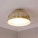 Keating 3 Light 14 inch Antique Ivory Flush Mount Ceiling Light